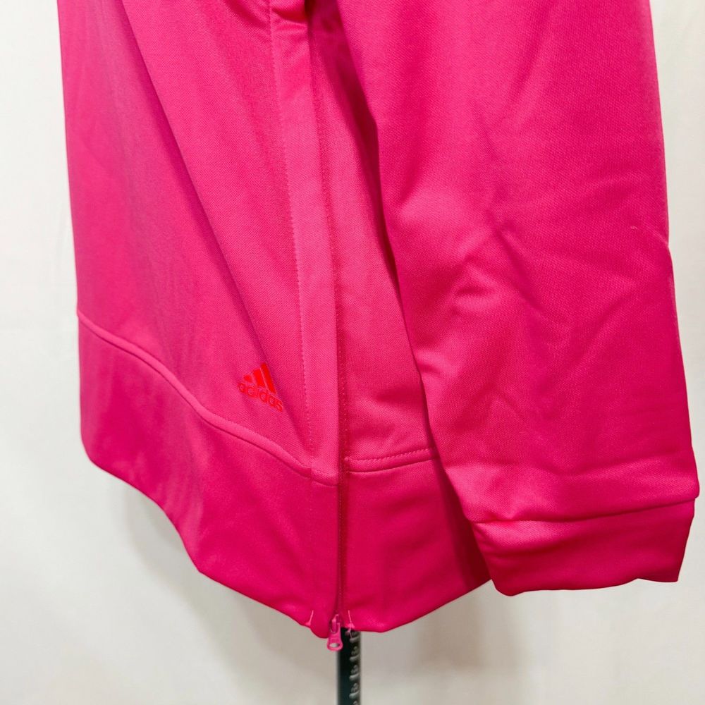 Adidas NWT Sz M Magenta Vivid Red Women's Aeroready Crew Neck Sweater - Picture 7 of 13